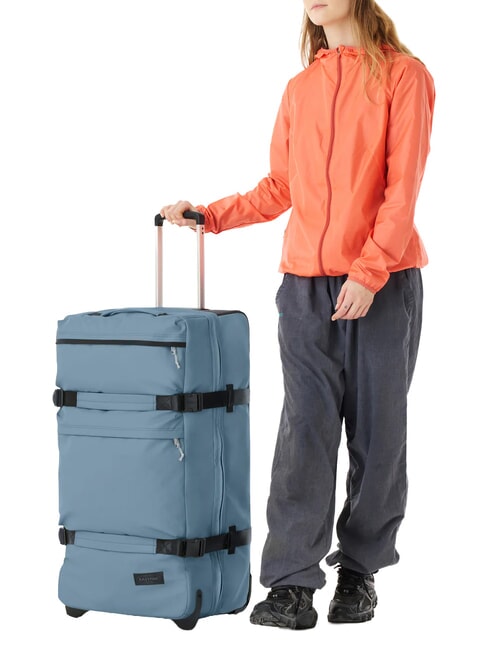 TRANSIT'R PLUS L Carrito grande lona azul polvo - Trolley Semirr&iacute;gidos
