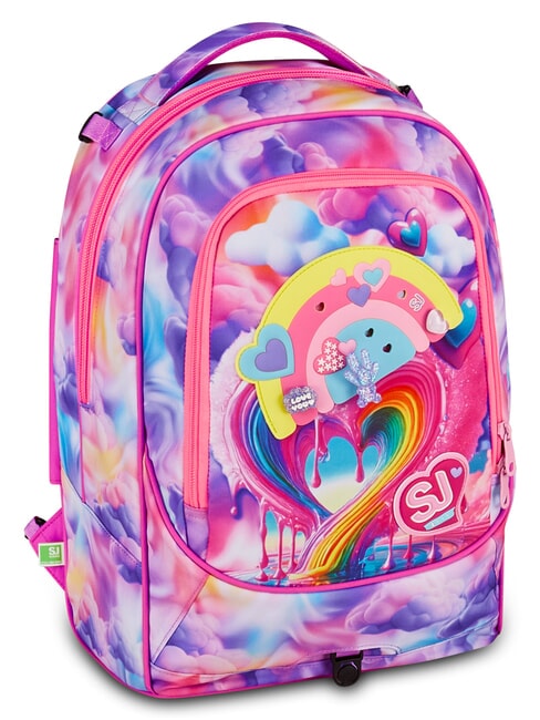 JOYFUL PINS GIRL Mochila con ruedas 3 en 1 fuxiafluo - Mochilas con ruedas