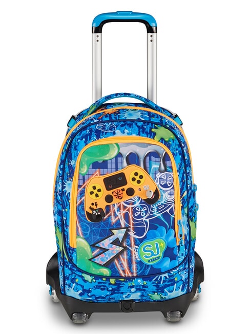 JOYFUL PINS BOY  Impresi&oacute;n azul - Mochilas con ruedas