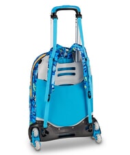 SJGANG JOYFUL PINS BOY  Impresi&oacute;n azul - Mochilas con ruedas - 5