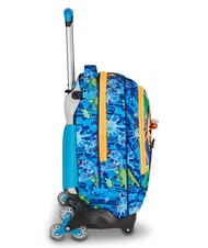 SJGANG JOYFUL PINS BOY  Impresi&oacute;n azul - Mochilas con ruedas - 6