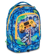 SJGANG JOYFUL PINS BOY  Impresi&oacute;n azul - Mochilas con ruedas - 7