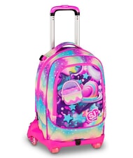 SJGANG SOFT POUCH GIRL Mochila con ruedas, desmontable mu&ntilde;eca rosa - Mochilas con ruedas - 2