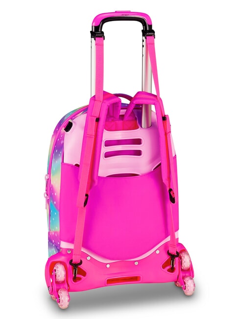 SOFT POUCH GIRL Mochila con ruedas, desmontable mu&ntilde;eca rosa - Mochilas con ruedas
