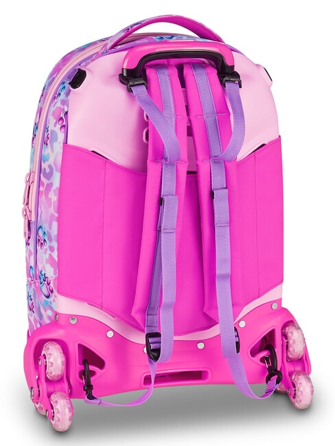 GLOWCAT Mochila con carrito desmontable lila suave - Mochilas con ruedas