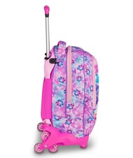 SJGANG GLOWCAT Mochila con carrito desmontable lila suave - Mochilas con ruedas - 5