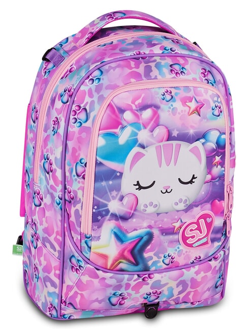 GLOWCAT Mochila con carrito desmontable lila suave - Mochilas con ruedas