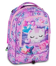 SJGANG GLOWCAT Mochila con carrito desmontable lila suave - Mochilas con ruedas - 6