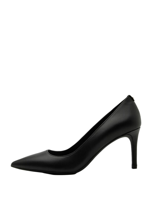 ALINA escote de cuero negro - Zapatos Mujer