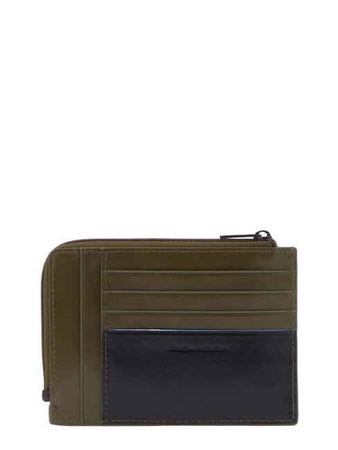 B2 REVAMP Tarjetero con monedero verde negro - Carteras Hombre