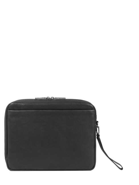 S129 Bolso de mano de cuero negro - Bolsos Mujer