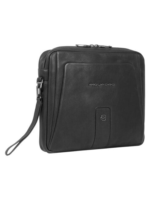 S129 Bolso de mano de cuero negro - Bolsos Mujer