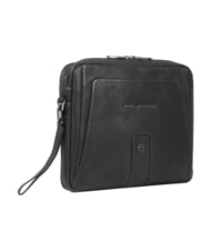 PIQUADRO S129 Bolso de mano de cuero negro - Bolsos Mujer - 3
