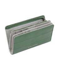PIQUADRO ALVAR Cartera compacta VERDE - Carteras Mujer - 5