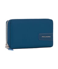 PIQUADRO PQ-RY  Cartera con cremallera verde azulado - Carteras Mujer - 4