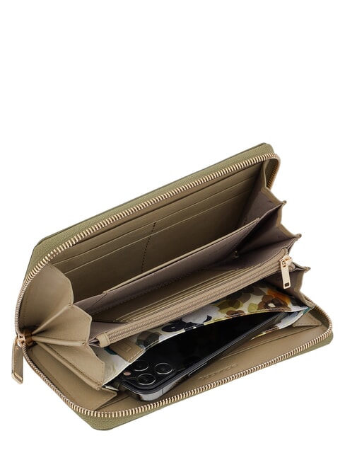 FL La cartera de 4 fuelles verde claro - Carteras Mujer