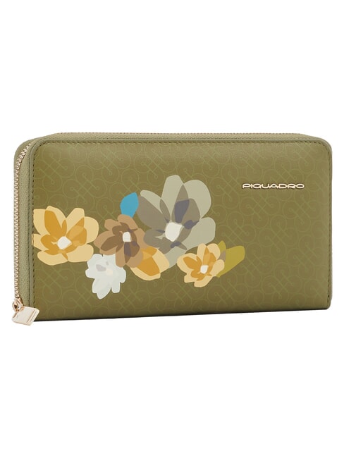 FL La cartera de 4 fuelles verde claro - Carteras Mujer