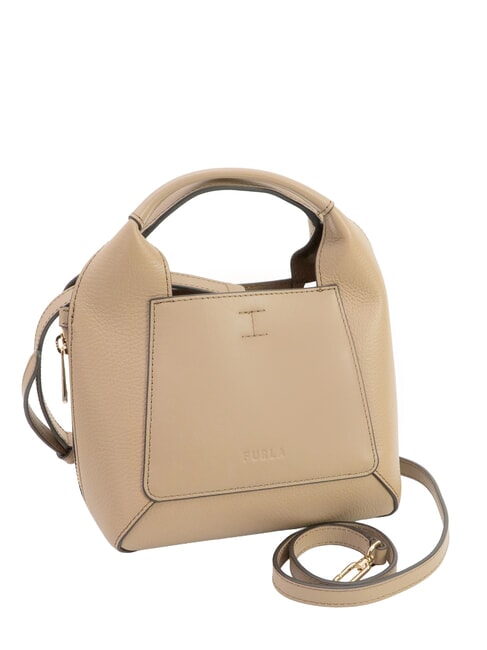 GILDA Mini bolsos de piel con bandolera gris + salvia c - Bolsos Mujer