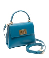 FURLA 1927 Bolso de mano, con bandolera, en piel verde azulado - Bolsos Mujer - 2