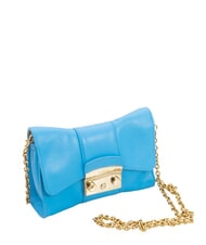 FURLA METROPOLIS Minibolso de hombro en piel azul claro - Bolsos Mujer - 2