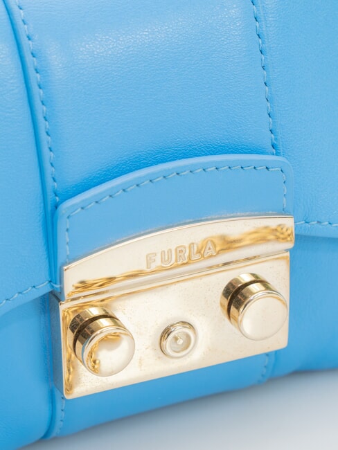 METROPOLIS Minibolso de hombro en piel azul claro - Bolsos Mujer