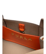 FURLA GILDA Mini bolsos de piel con bandolera Clivia + malvavisco - Bolsos Mujer - 5