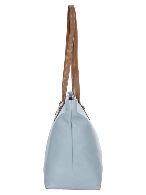 CREMONA Bolso de compras de piel talla S, bolso de hombro cielo - Bolsos Mujer