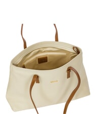 BRIC&rsquo;S CREMONA Bolso de compras de piel talla S, bolso de hombro CREMA - Bolsos Mujer - 5