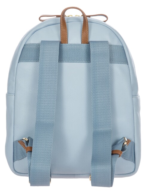 CREMONA Mochila de piel con dos compartimentos. cielo - Bolsos Mujer