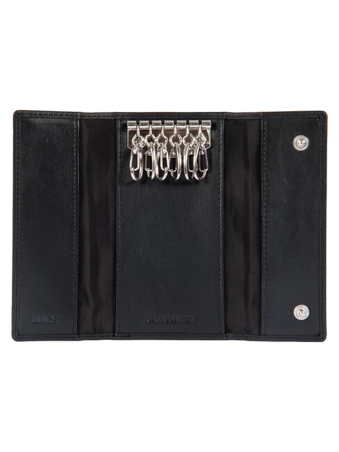 BERNINA  Estuche para llaves de cuero negro - Llaveros