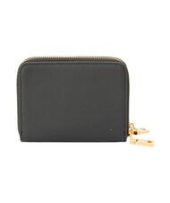 LOVE MOSCHINO LOVE EMBOSSED Cartera de piel con tarjetero negro - Carteras Mujer - 3