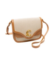 COCCINELLE C-ME CANVAS Minibolso de hombro de piel arrecife / melocot&oacute;n - Bolsos Mujer - 2