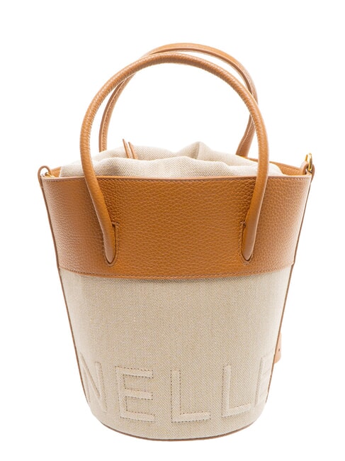 MYRTHA CANVAS Bolso tipo cubo con correa para el hombro. arrecife / melocot&oacute;n - Bolsos Mujer