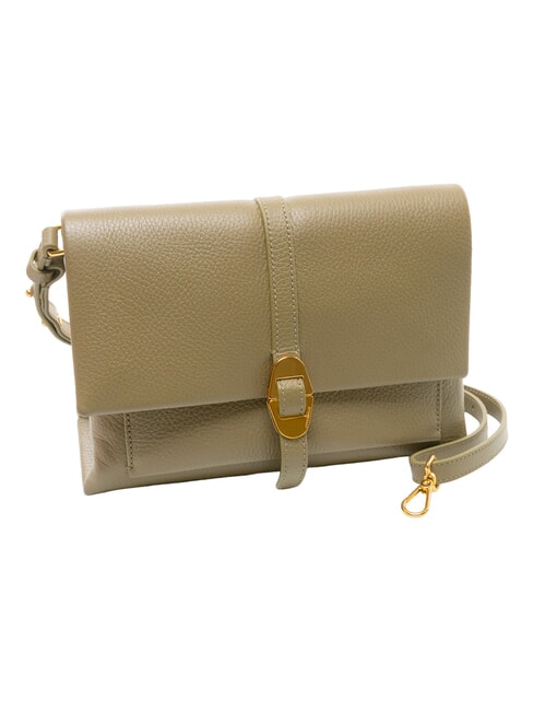 DORIAN  Bolso bandolera, en piel. verde laurel - Bolsos Mujer