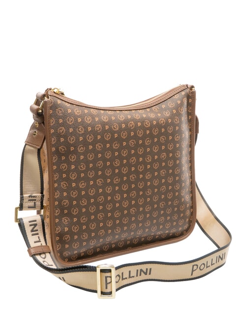 HERITAGE Bolso de hombro ajustable marr&oacute;n / crema - Bolsos Mujer