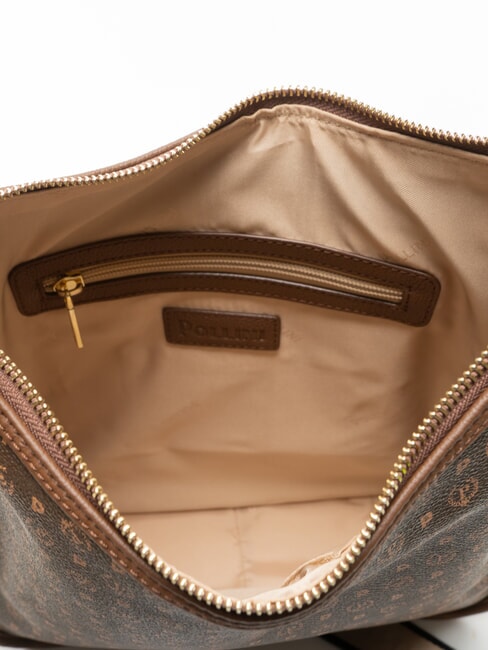 HERITAGE Bolso de hombro ajustable marr&oacute;n / crema - Bolsos Mujer