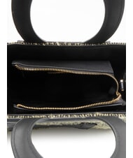 ROCCOBAROCCO ICONIC WOOL Bolso tote con bandolera negro/amarillo - Bolsos Mujer - 5