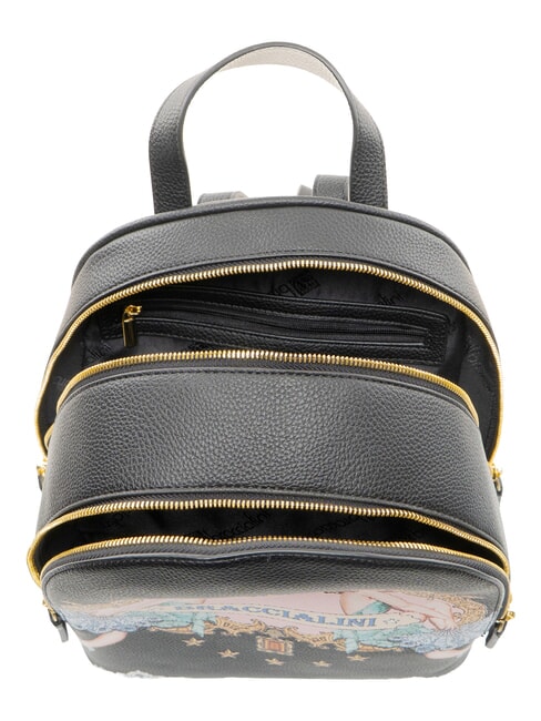 BRITNEY Mochila con doble bolsillo negro - Bolsos Mujer