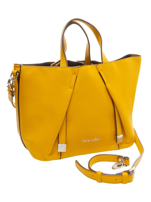 GIO Bolso con pochette extra&iacute;ble amarillo - Bolsos Mujer
