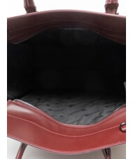 BRACCIALINI HELLEN Bolso de mano de cuero borgo&ntilde;a - Bolsos Mujer - 5