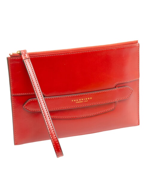 LUCREZIA Bolso de mano de piel abad flamenco. oro - Bolsos Mujer
