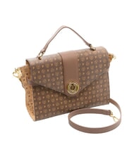 POLLINI HERITAGE Bolso de mano con correa para el hombro. marr&oacute;n / crema - Bolsos Mujer - 2