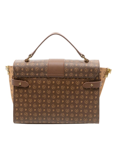 HERITAGE Bolso de mano con correa para el hombro. marr&oacute;n / crema - Bolsos Mujer