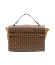POLLINI HERITAGE Bolso de mano con correa para el hombro. marr&oacute;n / crema - Bolsos Mujer - 3