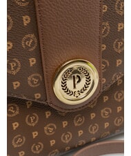 POLLINI HERITAGE Bolso de mano con correa para el hombro. marr&oacute;n / crema - Bolsos Mujer - 4