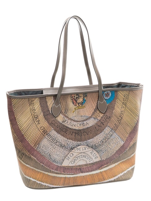 PLANETARIUM Bolsa de compras grande acuarela salvaje/ topo oscuro - Bolsos Mujer
