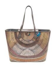 GATTINONI PLANETARIUM Bolsa de compras grande acuarela salvaje/ topo oscuro - Bolsos Mujer - 4