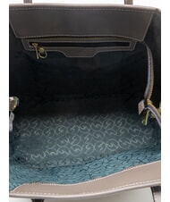 GATTINONI PLANETARIUM Bolsa de compras grande acuarela salvaje/ topo oscuro - Bolsos Mujer - 5