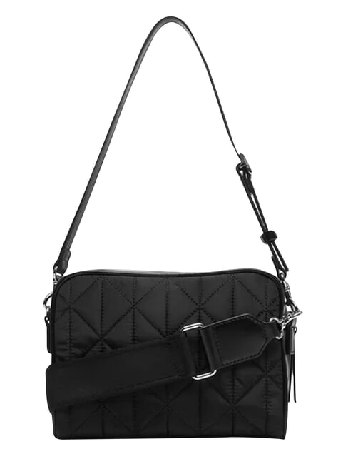 QUILTED NYLON Minibolso de hombro con correa para el hombro. En negro - Bolsos Mujer