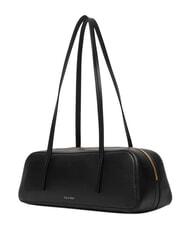 CALVIN KLEIN FOIL LOGO Bolso de hombro, bolso de maletero coco negro/tostado - Bolsos Mujer - 4